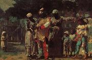 Winslow Homer Carnival costumes for dress up France oil painting artist